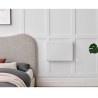 Radiateur électrique fixe a inertie seche - Double coeur de chauffe -