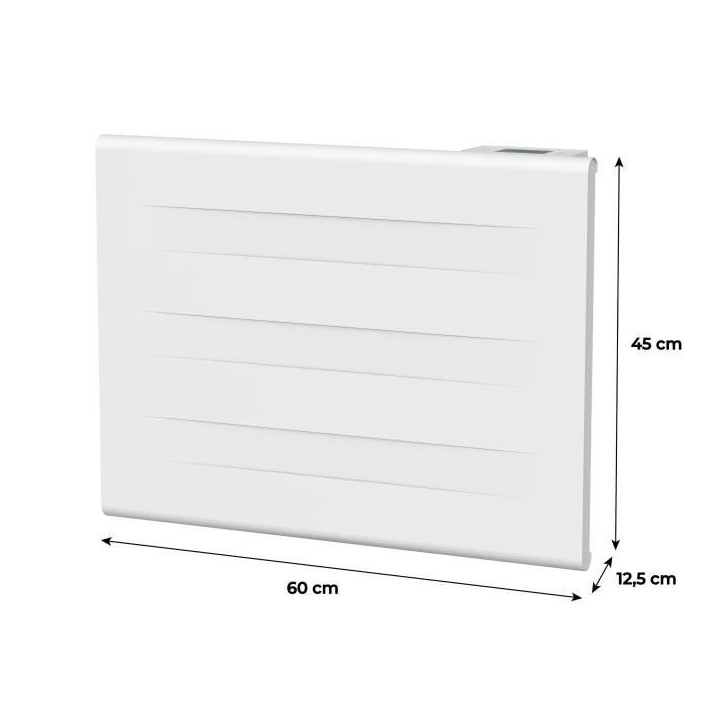 Radiateur électrique fixe a inertie seche - Double coeur de chauffe - 1000 W - OCEANIC - Blanc mat -NF Radiateur électrique fixe a inertie seche - Double coeur de chauffe - 1000 W - OCEANIC - Blanc mat -NF
