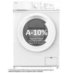 Lave-linge frontal OCEANIC OCEALL610WA - 6 kg - Induction - 60 cm - 10