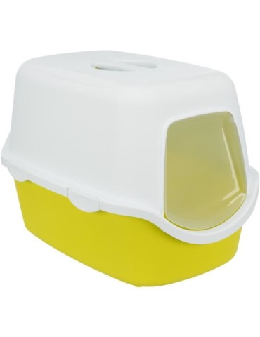 Bac a litiere TRIXIE Vico - Couvercle - 40 × 40 × 56 cm - Lime et blanc