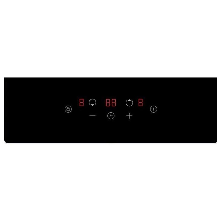 OCEANIC Domino induction noir encastrable - 3500W - 2 Boosters
