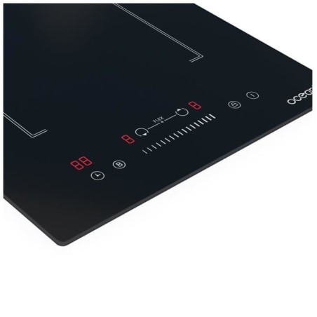 Domino induction encastrable - OCEANIC - OCEATI2Z2BF - 2 foyers avec zone flexible- 3600 W - Noir