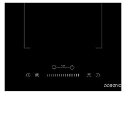 Domino induction encastrable - OCEANIC - OCEATI2Z2BF - 2 foyers avec z