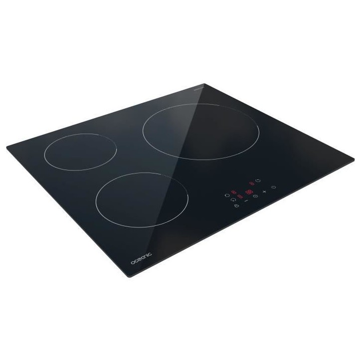 Table de cuisson induction OCEANIC 3 foyers L60 x P52 cm OCEATI3Z7B
