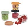 Coffret de 4 portions repas en verre - BEABA - Sunrise Color mix - 250