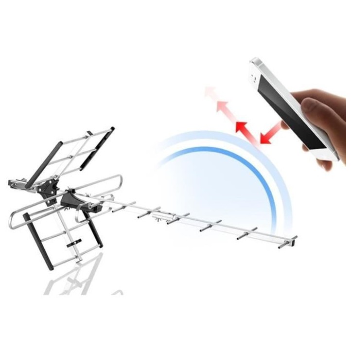 Antenne TV Extérieure ONE FOR ALL SV9357 Professional Line VHF/UHF amplifiée, full HD, filtre 5G, montage simple Antenne TV Extérieure ONE FOR ALL SV9357 Professional Line VHF/UHF amplifiée, full HD, filtre 5G, montage simple
