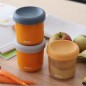 Coffret de 4 portions repas en verre - BEABA - Sunrise Color mix - 250 ml