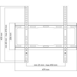 ONE FOR ALL WM2411 - Support mural TV Support plat pour écran 32-65''