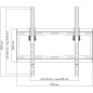 ONE FOR ALL WM2421 - Support mural avec réglage d'inclinaison de 15° pour TV de 32 a 65 (81 a 165cm) - Noir