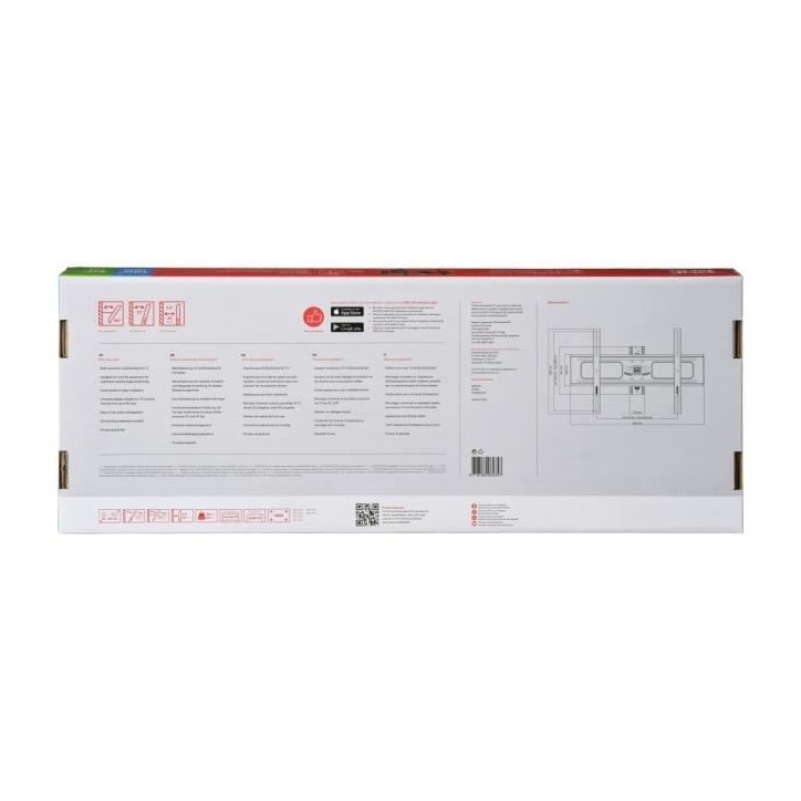 ONE FOR ALL WM2651 Support mural inclinable et orientable a 180° pour TV de 81 a 229cm (32-90) ONE FOR ALL WM2651 Support mural inclinable et orientable a 180° pour TV de 81 a 229cm (32-90)