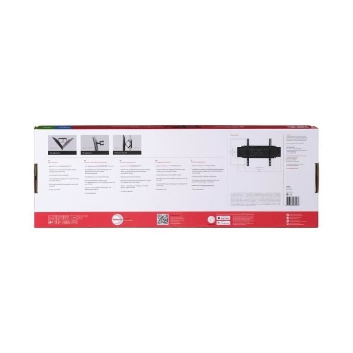 ONE FOR ALL WM4661 Support mural inclinable et orientable pour écran de 81 a 229 cm (32 a 90) - Poids max : 60kg ONE FOR ALL WM4661 Support mural inclinable et orientable pour écran de 81 a 229 cm (32 a 90) - Poids max : 60kg