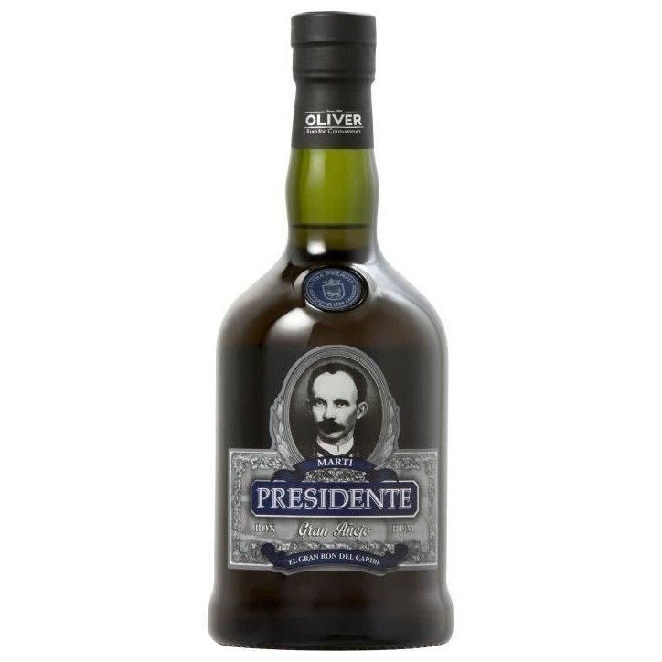 Rhum Presidente Marti Añejo - Rhum vieux - République Dominicaine - 40%vol - 70cl