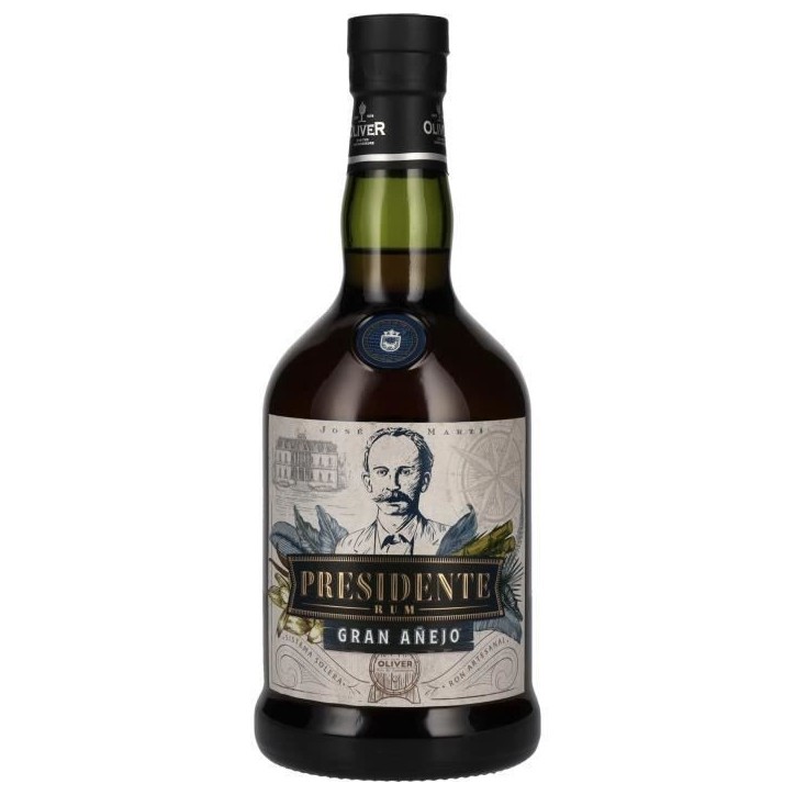 Rhum Presidente Marti Añejo - Rhum vieux - République Dominicaine - 40%vol - 70cl