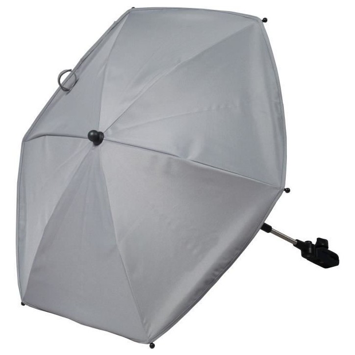 Ombrelle pour poussette - BAMBISOL - Orientable - 71 cm - Gris