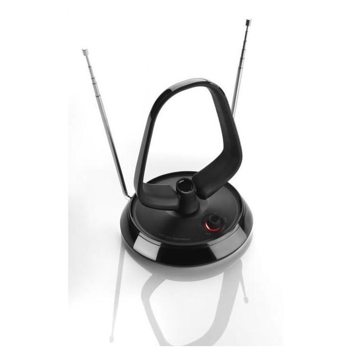 Antenne d'intérieur amplifiée - ONE FOR ALL - Avec portée de réception de 15 km - Excellente réception TNT - Filtre 3G/4G/5