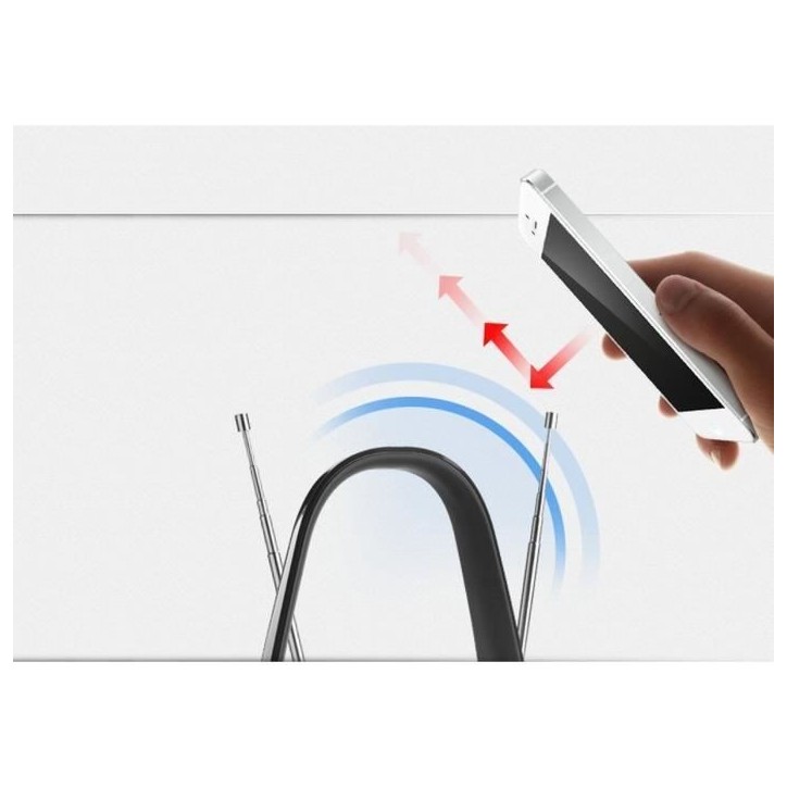 Antenne d'intérieur amplifiée - ONE FOR ALL - Avec portée de réception de 15 km - Excellente réception TNT - Filtre 3G/4G/5