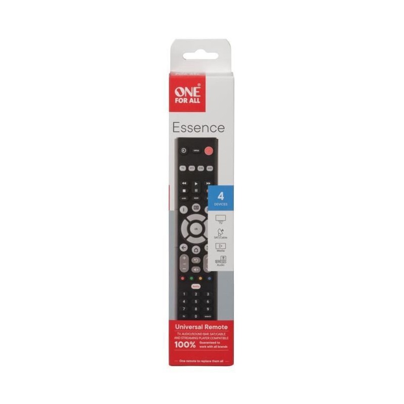 Télécommande universelle ONE FOR ALL - URC1242 – Essence Basic 4in