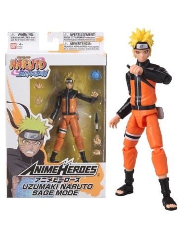 Figurine Naruto Mode Hermite - BANDAI Anime Heroes - 17 cm - 16 points d'articulation