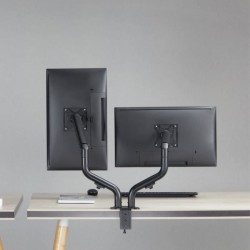 Bras articulés double - OPLITE - MT10 - Noir - Ergonomique - Réglabl
