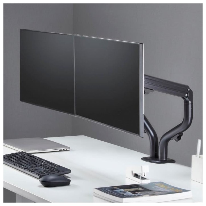 Bras articulés double - OPLITE - MT10 - Noir - Ergonomique - Réglable - Compatible VESA Bras articulés double - OPLITE - MT10 - Noir - Ergonomique - Réglable - Compatible VESA