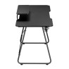 Bureau Gaming OPLITE ATIKA T10 XL Noir - Plateau en mélaminé et piet
