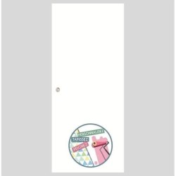 OPTIMUM - Kit porte coulissante + rail + bandeau pret a peindre - H.20