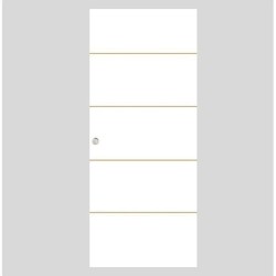 OPTIMUM - Kit porte coulissante + rail + bandeau Atelier - H.204xL.83x