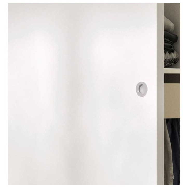 OPTIMUM - Kit porte coulissante blanc + rail + bandeau Blanc - H 204 x L 93 x P 4 cm OPTIMUM - Kit porte coulissante blanc + rail + bandeau Blanc - H 204 x L 93 x P 4 cm