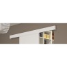 OPTIMUM - Kit porte coulissante blanc + rail + bandeau Blanc - H 204 x