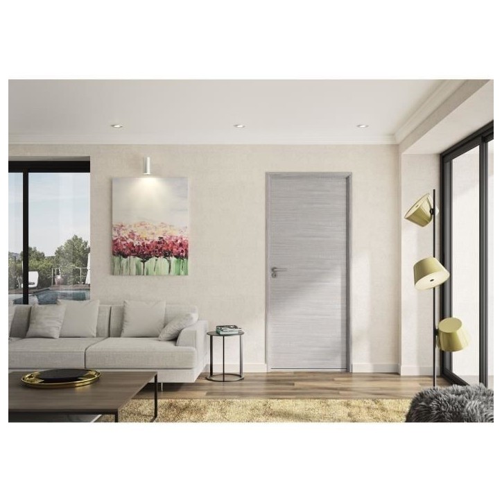 OPTIMUM Bloc Porte ajustable décor chene gris clair BILBAO - 204 x 83 cm Droit OPTIMUM Bloc Porte ajustable décor chene gris clair BILBAO - 204 x 83 cm Droit