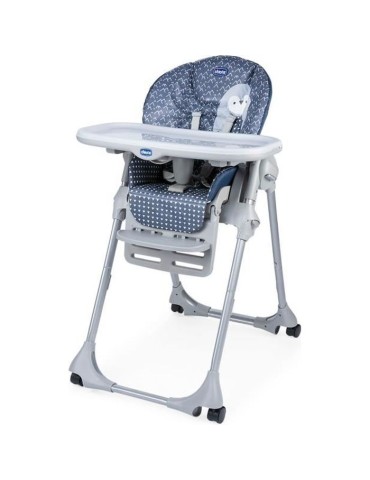 Chaise Haute Polly Easy - CHICCO - Réglable - Gris - Mixte