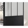 OPTIMUM Kit porte coulissante ATELIER noir + rail apparent - 204 x 83