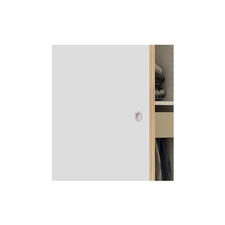 OPTIMUM Kit porte coulissante décor blanc - rail 2 amortisseurs + cache rail blanc - 204 x 73 cm OPTIMUM Kit porte coulissante décor blanc - rail 2 amortisseurs + cache rail blanc - 204 x 73 cm