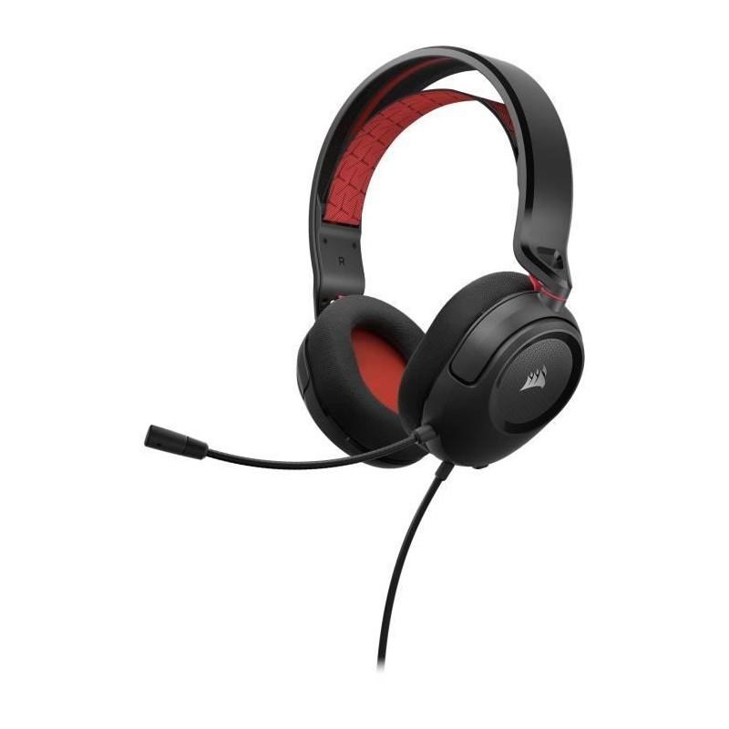 Casque - Corsair - HS35 - Rouge - Filaire - Stéréo Casque - Corsair - HS35 - Rouge - Filaire - Stéréo