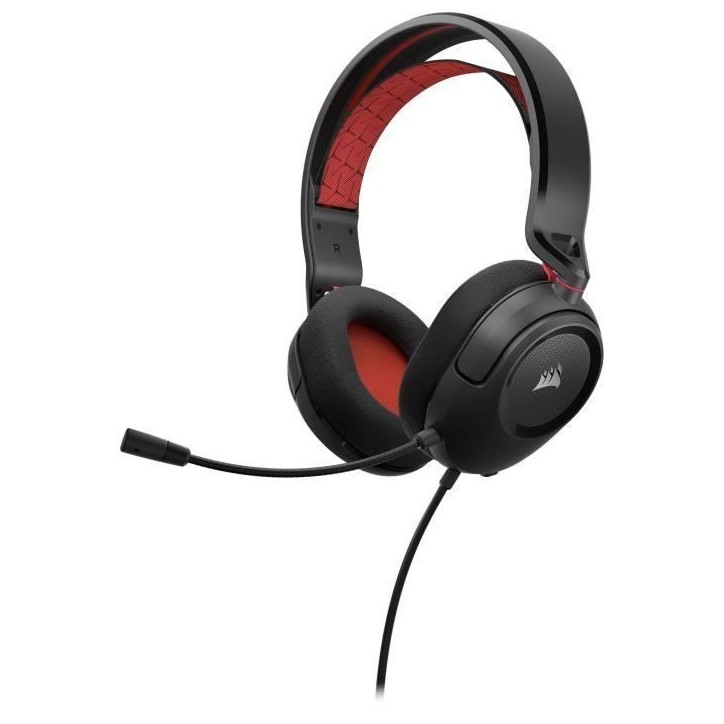 Casque - Corsair - HS35 - Rouge - Filaire - Stéréo Casque - Corsair - HS35 - Rouge - Filaire - Stéréo