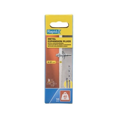 Chevilles a expansion métal pour cloison plâtre - RAPID - Ø11 - 6-2