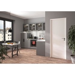 Bloc Porte - OPTIMUM - Revetement Spécial Blanc - H 204 x 83 x 4 cm,