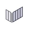 Poteau d'angle - OPTIMUM - H50 X L30 cm - Noir
