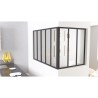 Poteau d'angle - OPTIMUM - H50 X L30 cm - Noir