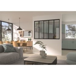 Kit verriere fixe - OPTIMUM - Aluminium - 5 carreaux - H117 X L168,5 c