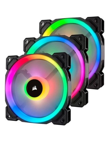 CORSAIR Ventilateur LL120 RGB - Diametre 120mm - LED RGB - Lightning Node Pro - Triple Pack (CO-9050072-WW)