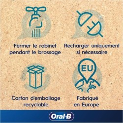 Brosse a dents électrique ORAL-B Pro 3 - 3 brossettes incluses - blan