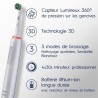 Brosse a dents électrique ORAL-B Pro 3 - 3 brossettes incluses - blan