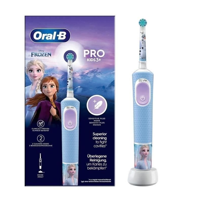 Oral-B Pro Kids Brosse a Dents Électrique Enfant, Reine des Neiges Di