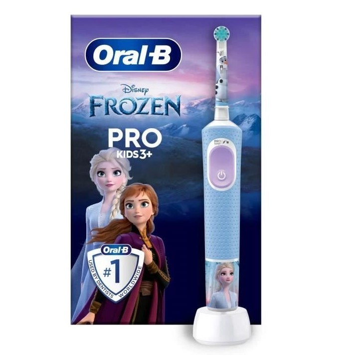Oral-B Pro Kids Brosse a Dents Électrique Enfant, Reine des Neiges Disney, 1 Brossette Brossage Doux, Minuteur et Vibrations Oral-B Pro Kids Brosse a Dents Électrique Enfant, Reine des Neiges Disney, 1 Brossette Brossage Doux, Minuteur et Vibrations