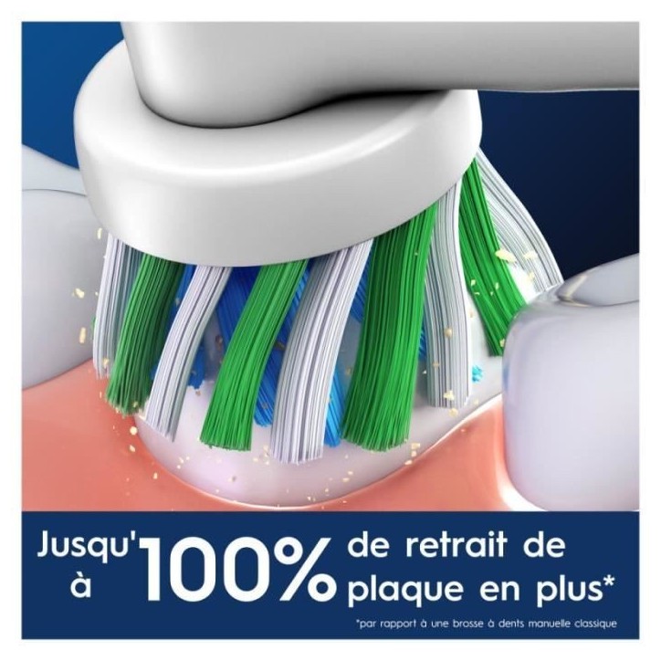 Oral-B Pro Cross Action Brossettes Pour Brosse a Dents, Pack De 3 Unités Oral-B Pro Cross Action Brossettes Pour Brosse a Dents, Pack De 3 Unités