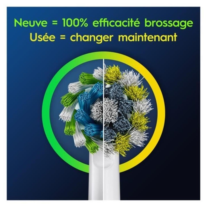 Oral-B Pro Cross Action Brossettes Pour Brosse a Dents, Pack De 3 Unités Oral-B Pro Cross Action Brossettes Pour Brosse a Dents, Pack De 3 Unités