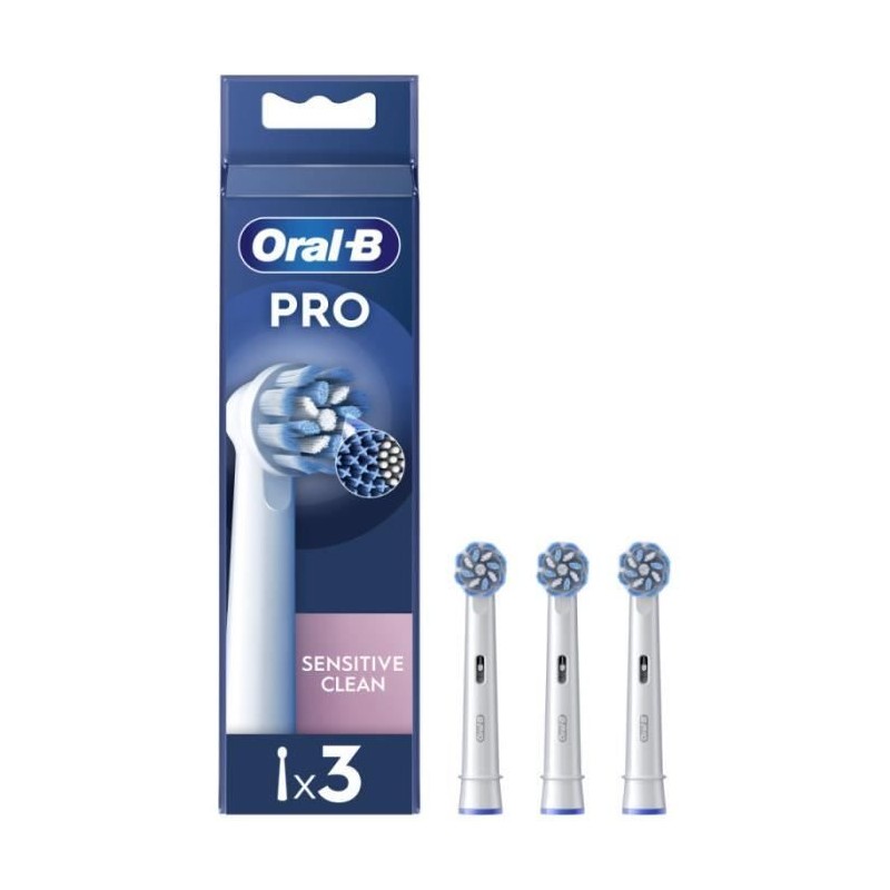 Oral-B Pro Sensitive Clean Brossettes Pour Brosse a Dents, Pack De 3 U Oral-B Pro Sensitive Clean Brossettes Pour Brosse a Dents, Pack De 3 U