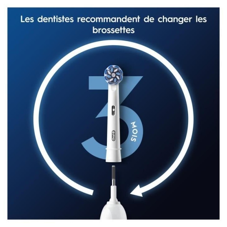 Oral-B Pro Sensitive Clean Brossettes Pour Brosse a Dents, Pack De 3 Unités Oral-B Pro Sensitive Clean Brossettes Pour Brosse a Dents, Pack De 3 Unités