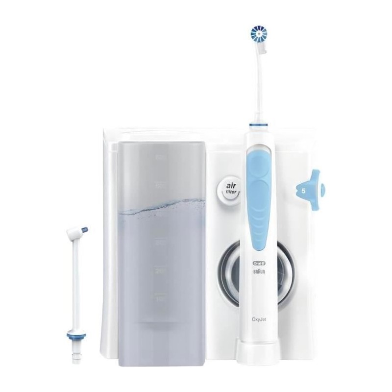 Brosse a dents électrique Oral B Jet Dentaire Oxyjet + 2 canules BLAN Brosse a dents électrique Oral B Jet Dentaire Oxyjet + 2 canules BLAN